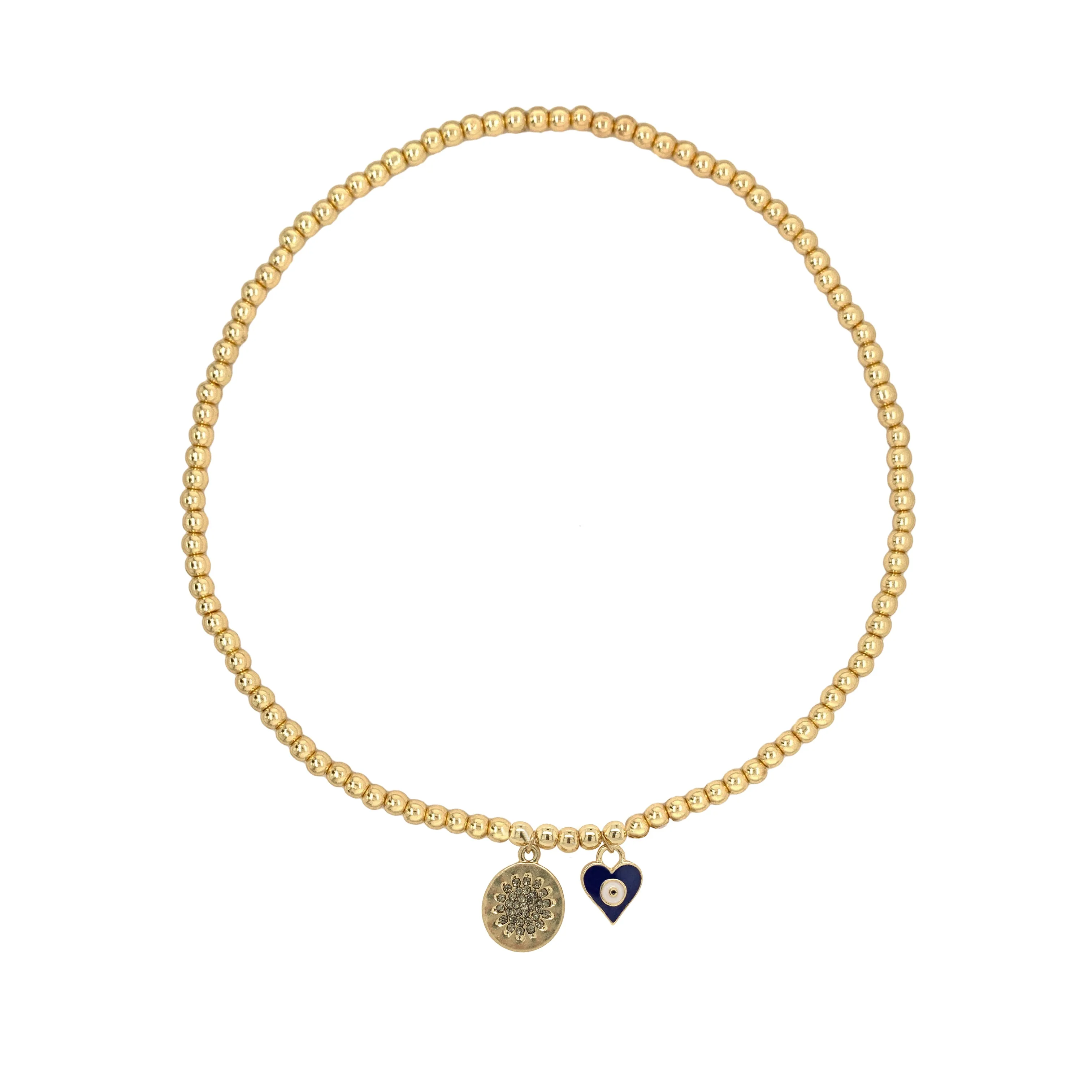 Multi Charm Bead Necklace