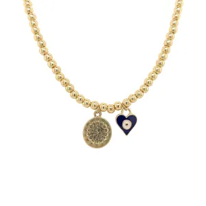 Multi Charm Bead Necklace