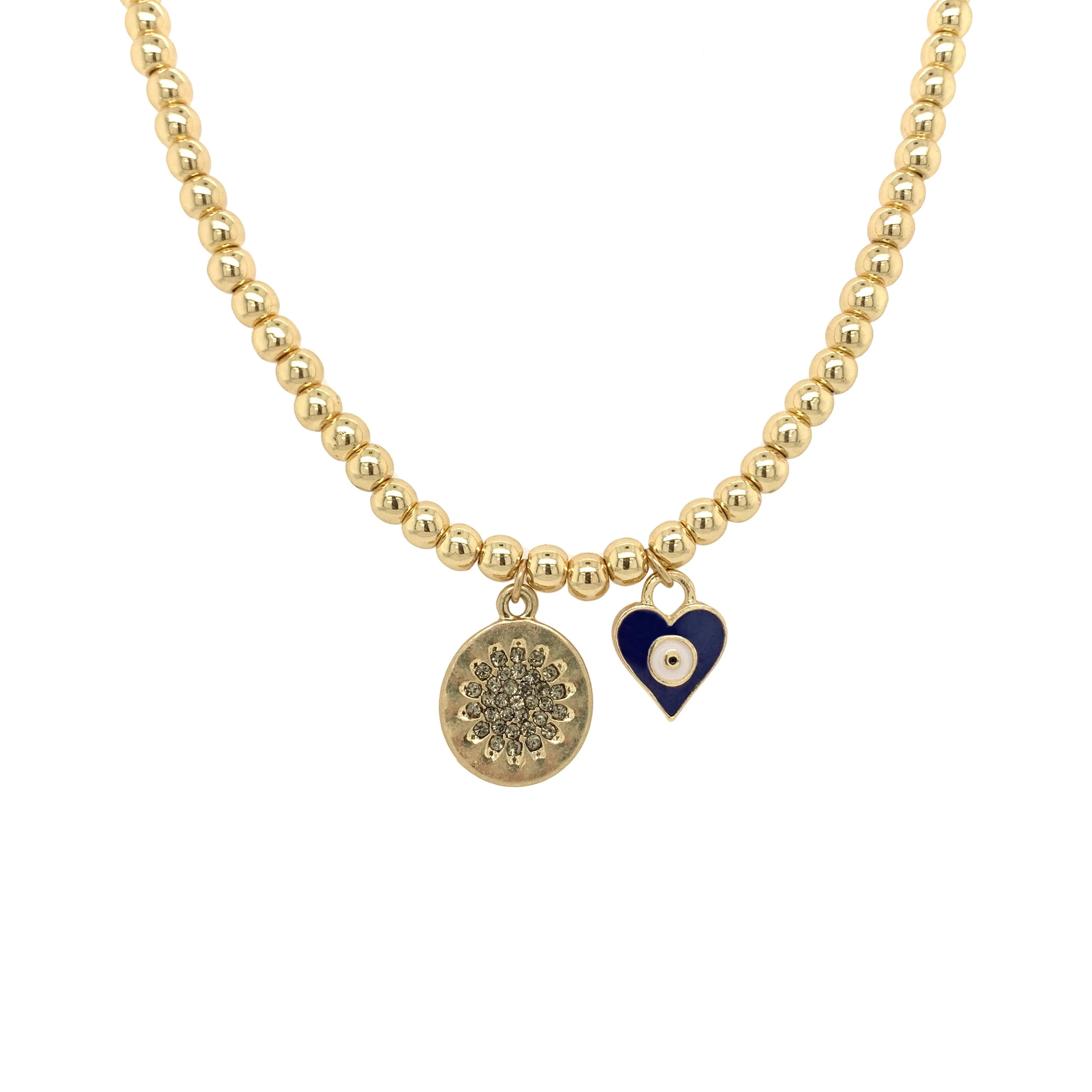 Multi Charm Bead Necklace