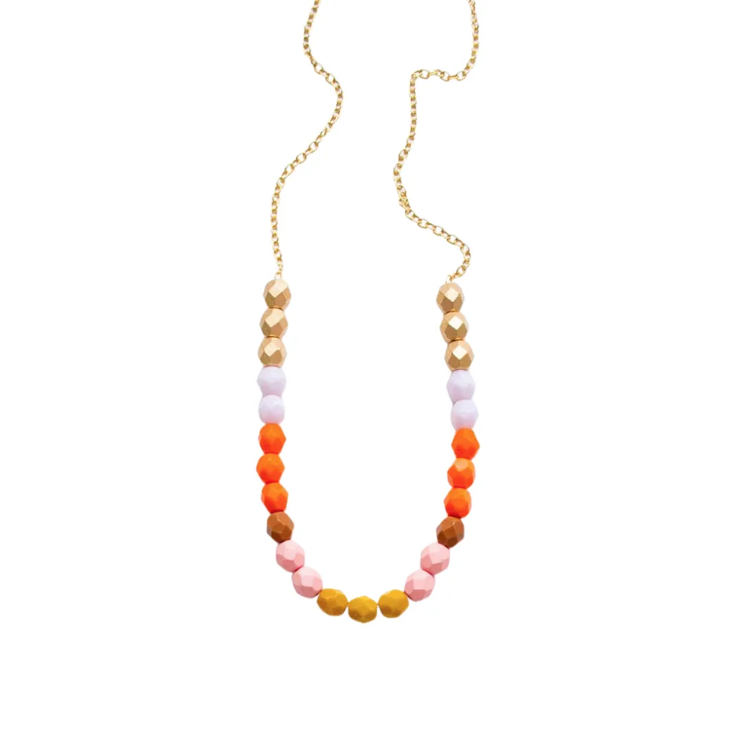 Multi Colored Bead Necklace