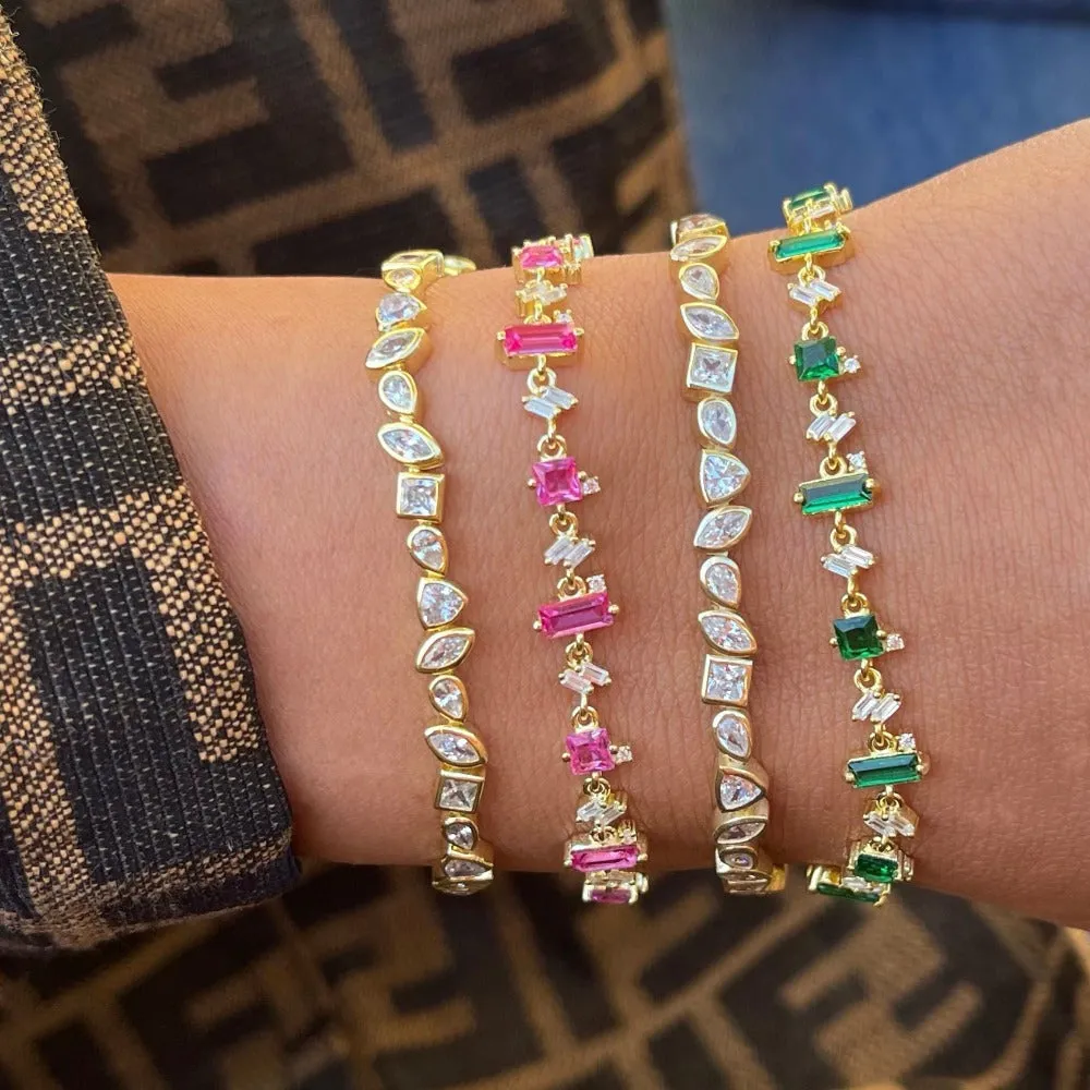 Multi CZ Stone Bracelet