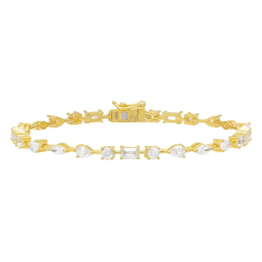 Multi CZ Stone Bracelet