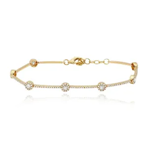 Multi  Round Tennis Bracelet