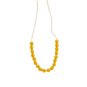 Mustard Bead Necklace