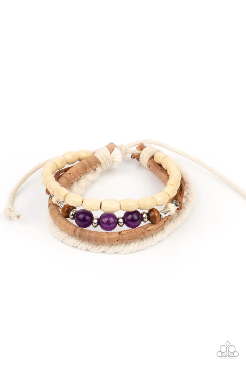 Natural-Born Navigator Purple Paparazzi Bracelet