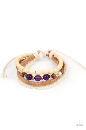 Natural-Born Navigator Purple Paparazzi Bracelet