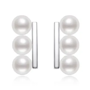Natural Cultured Freshwater Pearl Stud Earrings