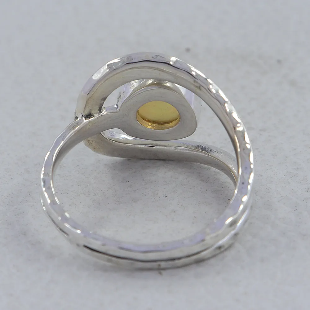 Natural Emerald Gemstone Sterling Silver Ring