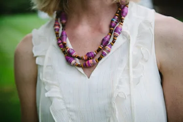 Necklace Paper Bead