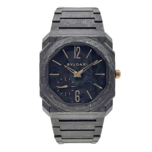 NEW 2023  Bulgari Octo Finissimo 103779 40MM Black Dial Carbon Gold - Box/Papers