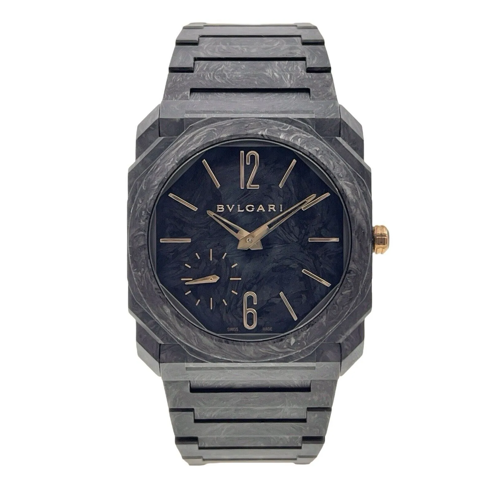 NEW 2023  Bulgari Octo Finissimo 103779 40MM Black Dial Carbon Gold - Box/Papers