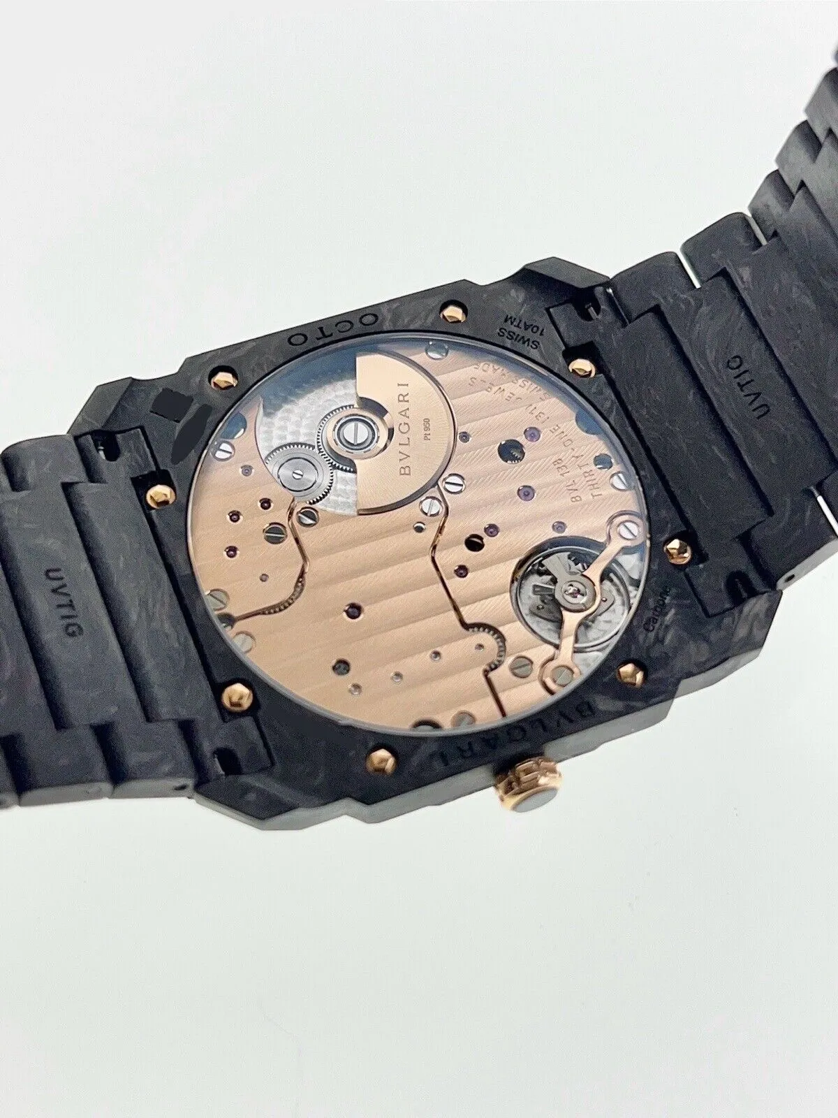NEW 2023  Bulgari Octo Finissimo 103779 40MM Black Dial Carbon Gold - Box/Papers