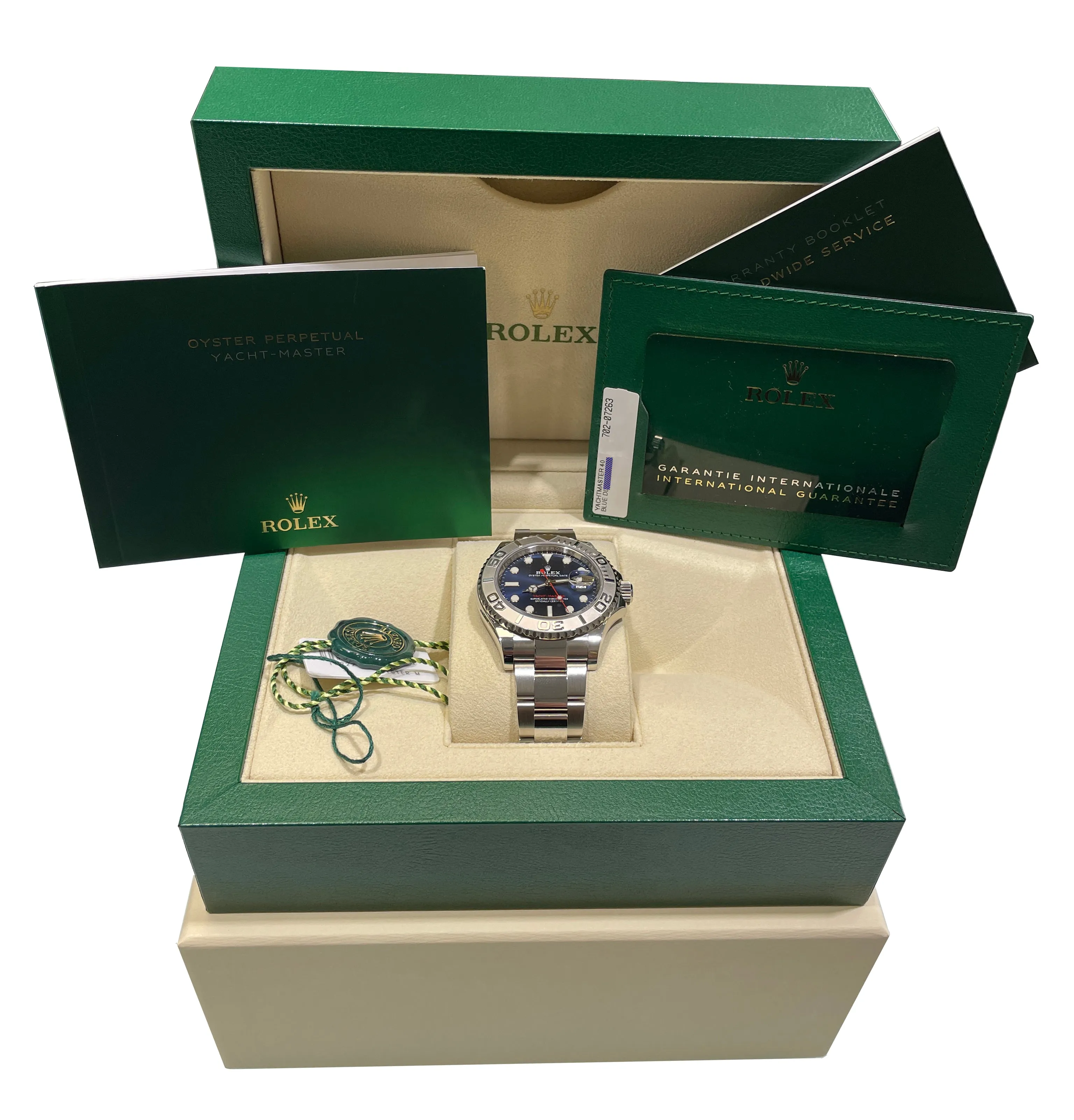 NEW JULY 2021 Rolex Yacht-Master 40mm Blue Stainless Steel Oyster Watch 126622