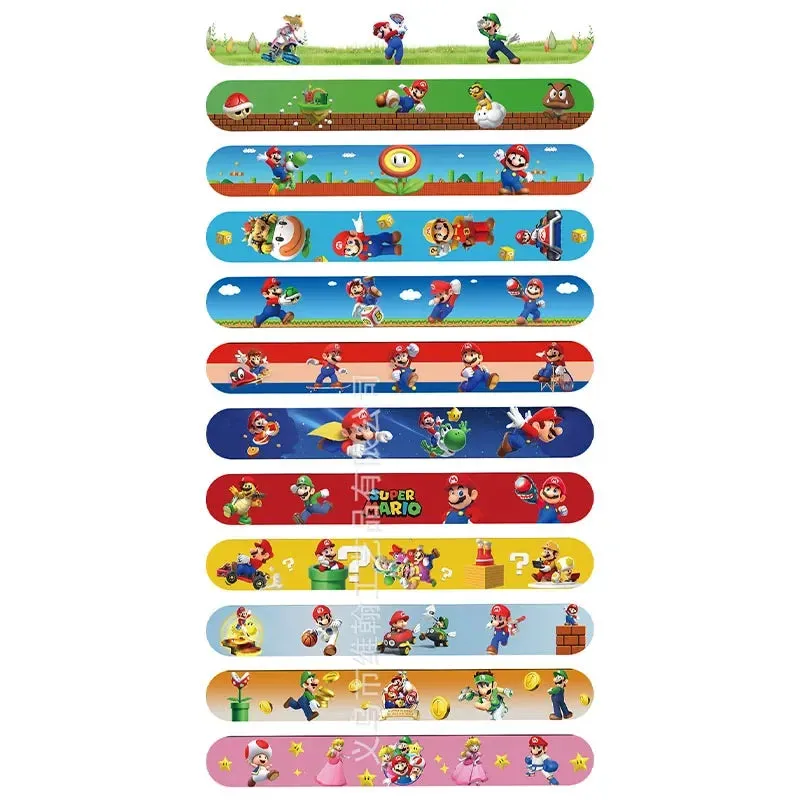 New Mario Bros Wrist Strap Clap Ring Slap Bracelets