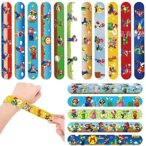 New Mario Bros Wrist Strap Clap Ring Slap Bracelets
