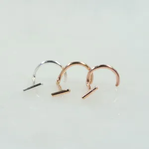Nose Stud Bar 4mm Choose Your Style and Metal