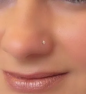 Nose Stud Domed 2mm Choose Your Style and Metal