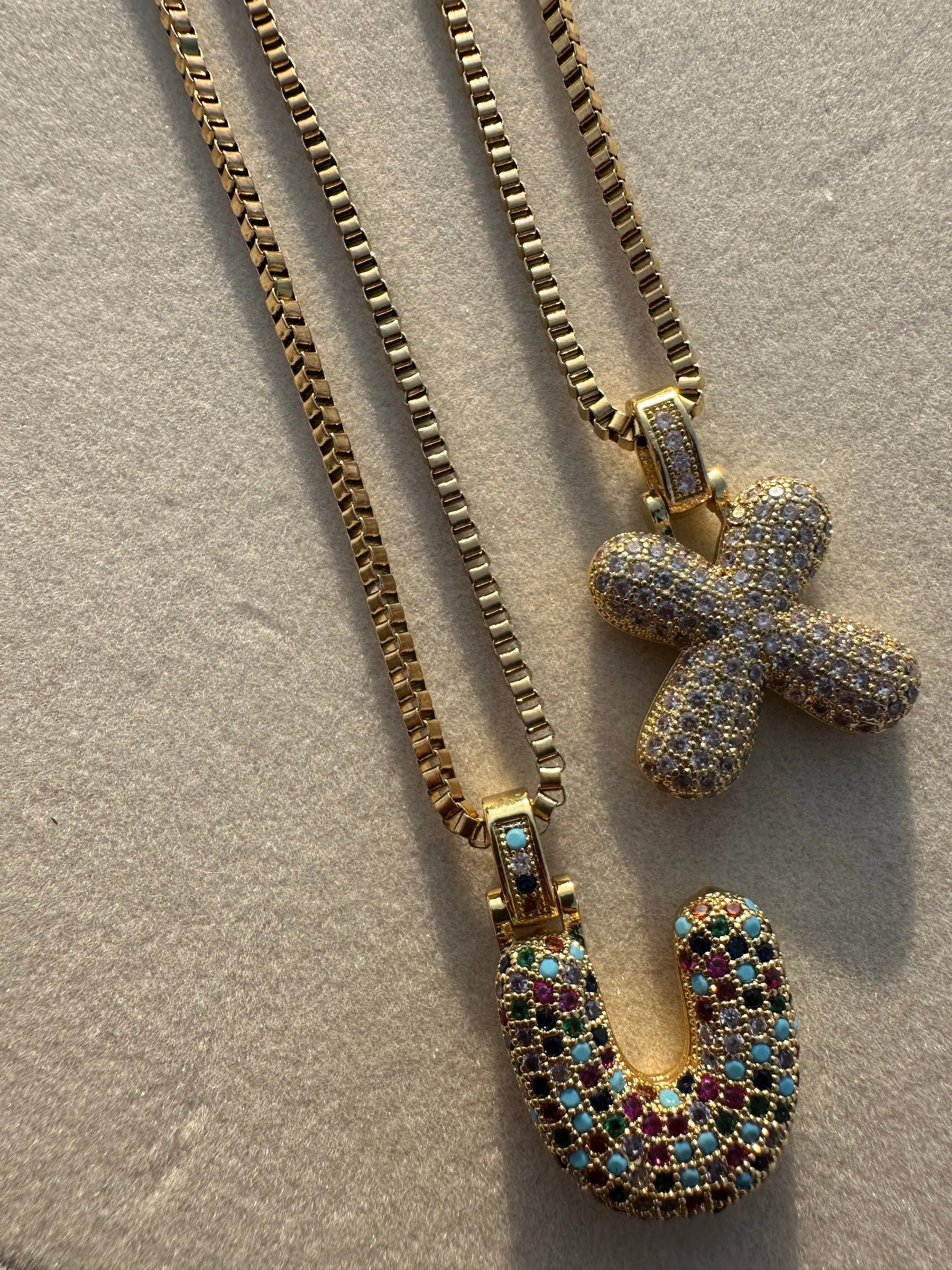 Nova's Custom Letter Pendant Gold