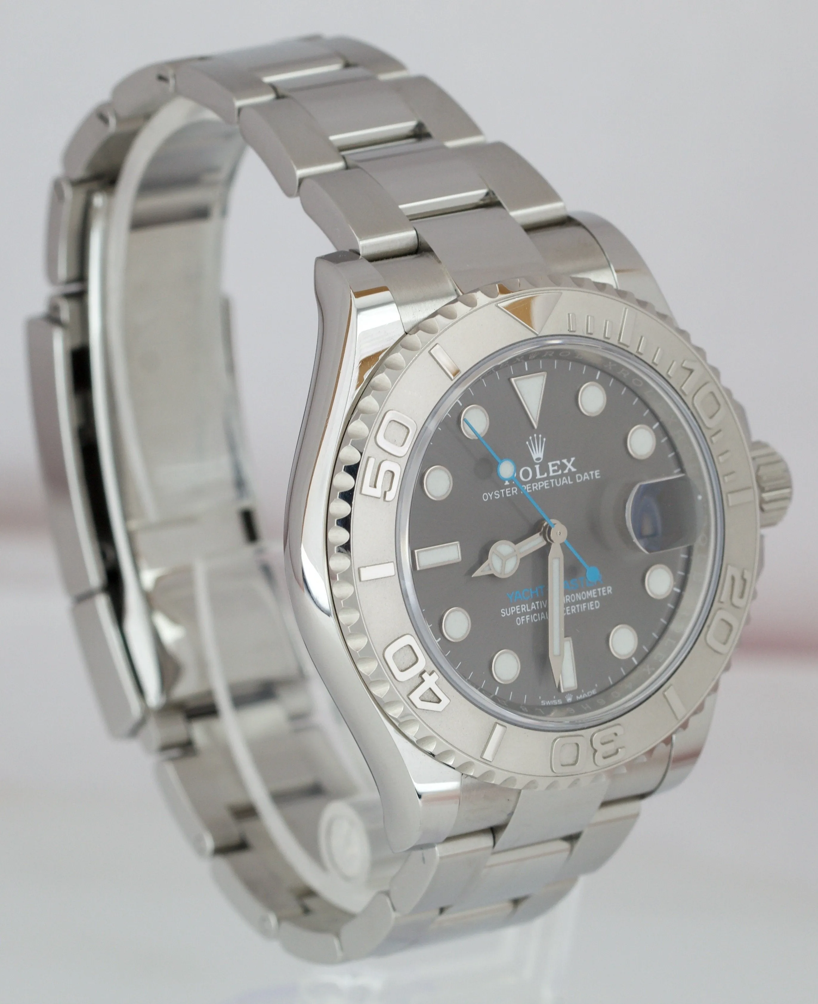 OCT. 2021 NEW Rolex Yacht-Master 40mm Dark Rhodium Stainless Oyster Watch 126622