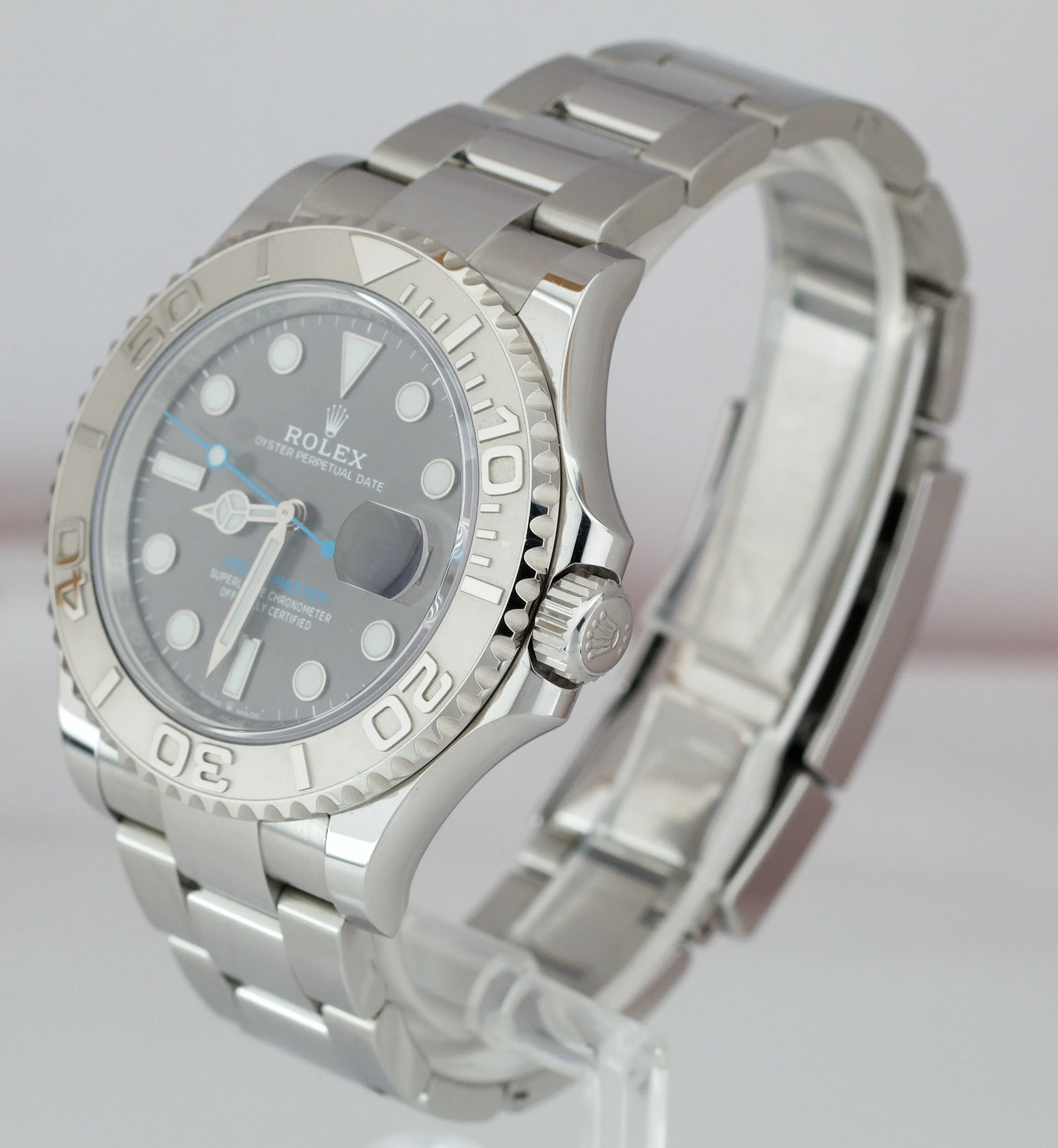 OCT. 2021 NEW Rolex Yacht-Master 40mm Dark Rhodium Stainless Oyster Watch 126622