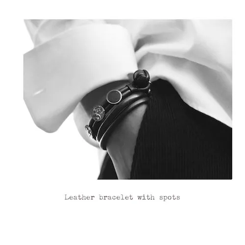 Ole Lynggaard Mens Leather Bracelet
