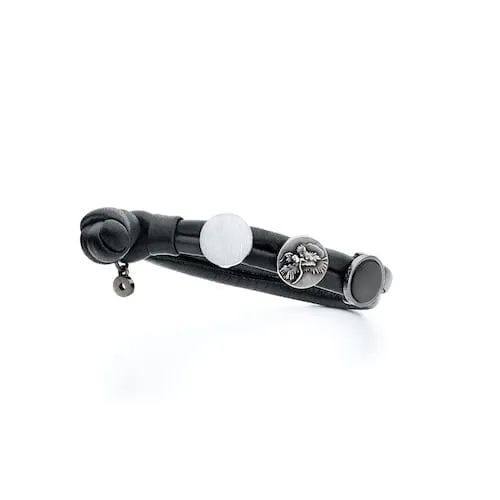 Ole Lynggaard Mens Leather Bracelet