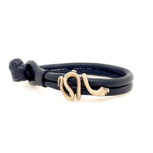 Ole Lynggaard Mens Leather Bracelet