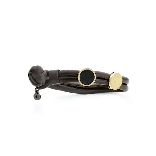 Ole Lynggaard Mens Leather Bracelet
