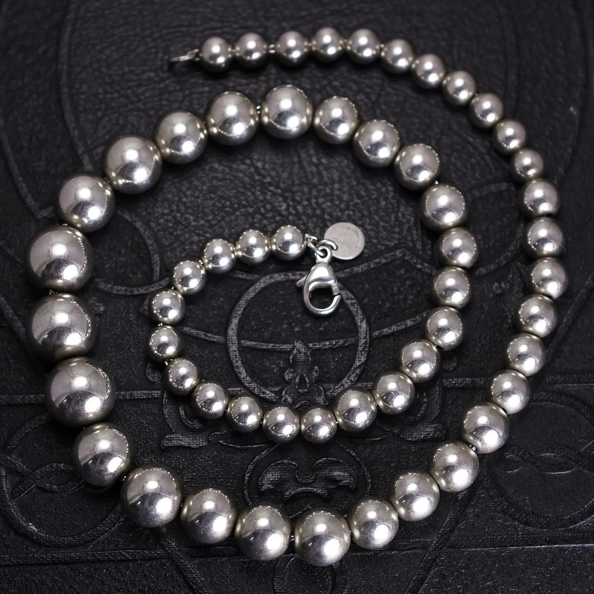 On hold for kelly dlc Silver Bead Necklace by Tiffany & Co