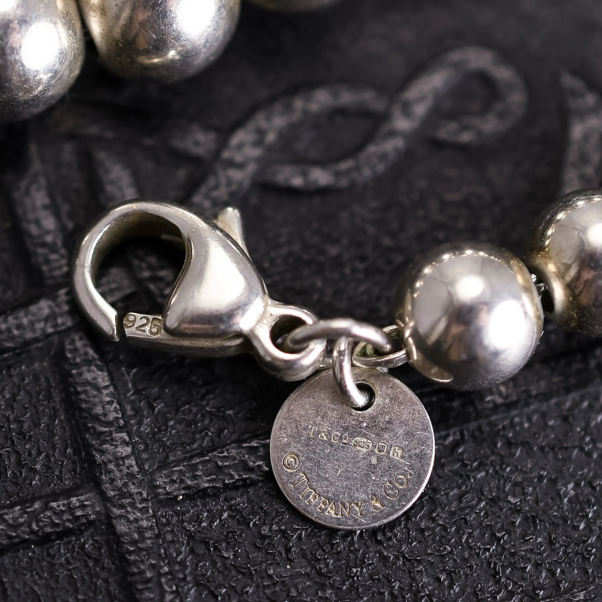On hold for kelly dlc Silver Bead Necklace by Tiffany & Co