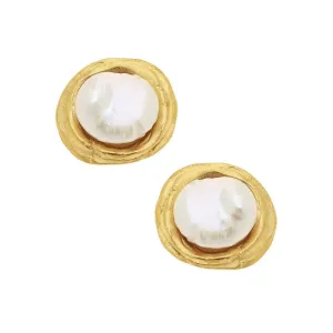 Organic Round Post with Pearl