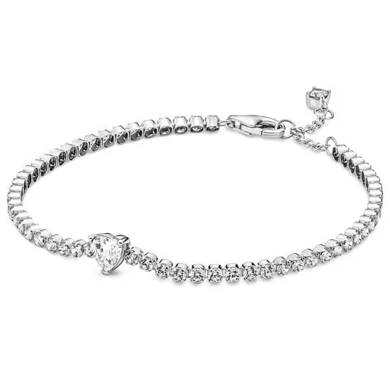 Pandora Sparkling Heart Tennis Bracelet