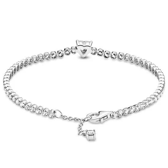 Pandora Sparkling Heart Tennis Bracelet