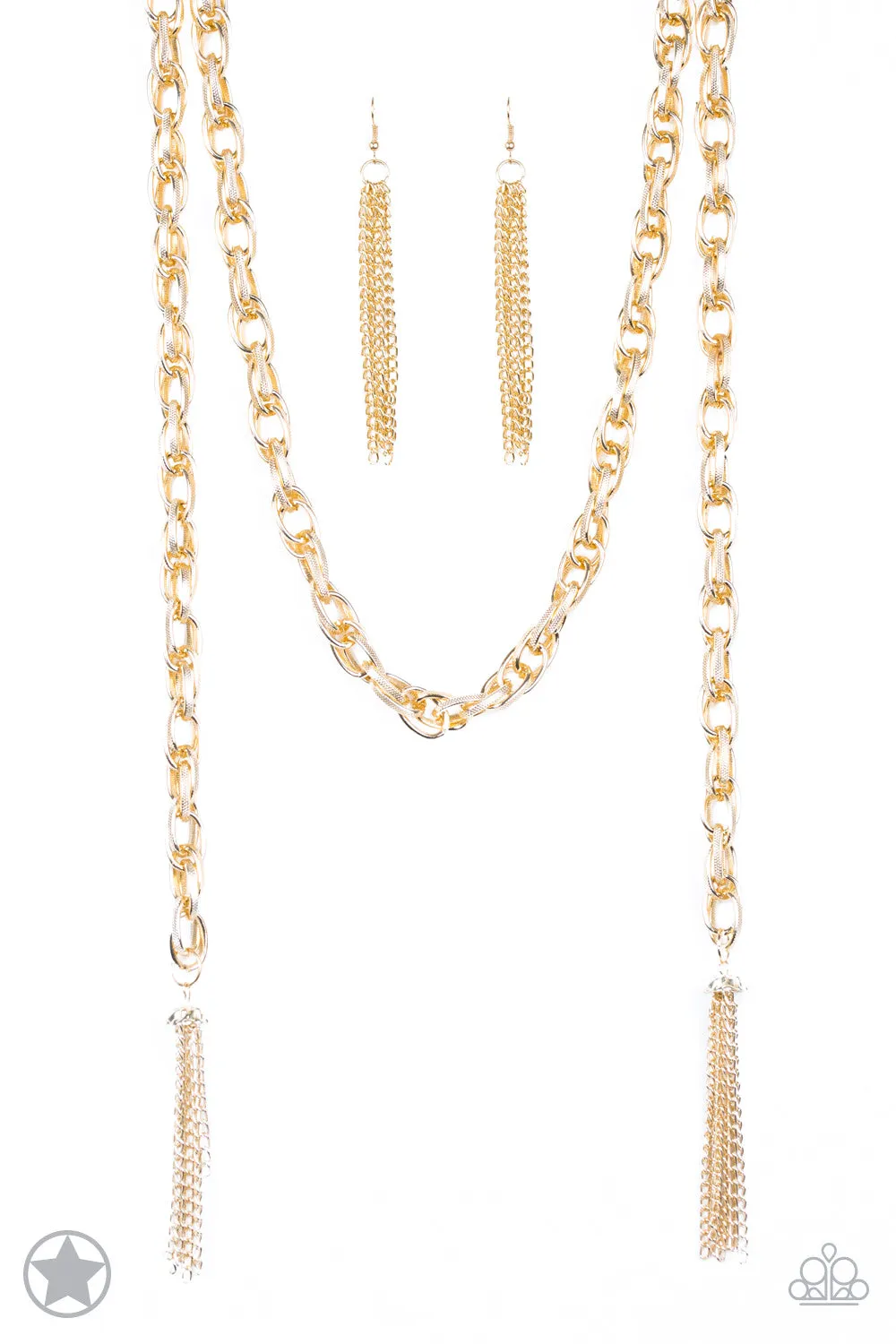 Paparazzi - SCARFed for Attention - Gold Necklace