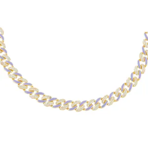 Pastel Enamel Chain Link Choker