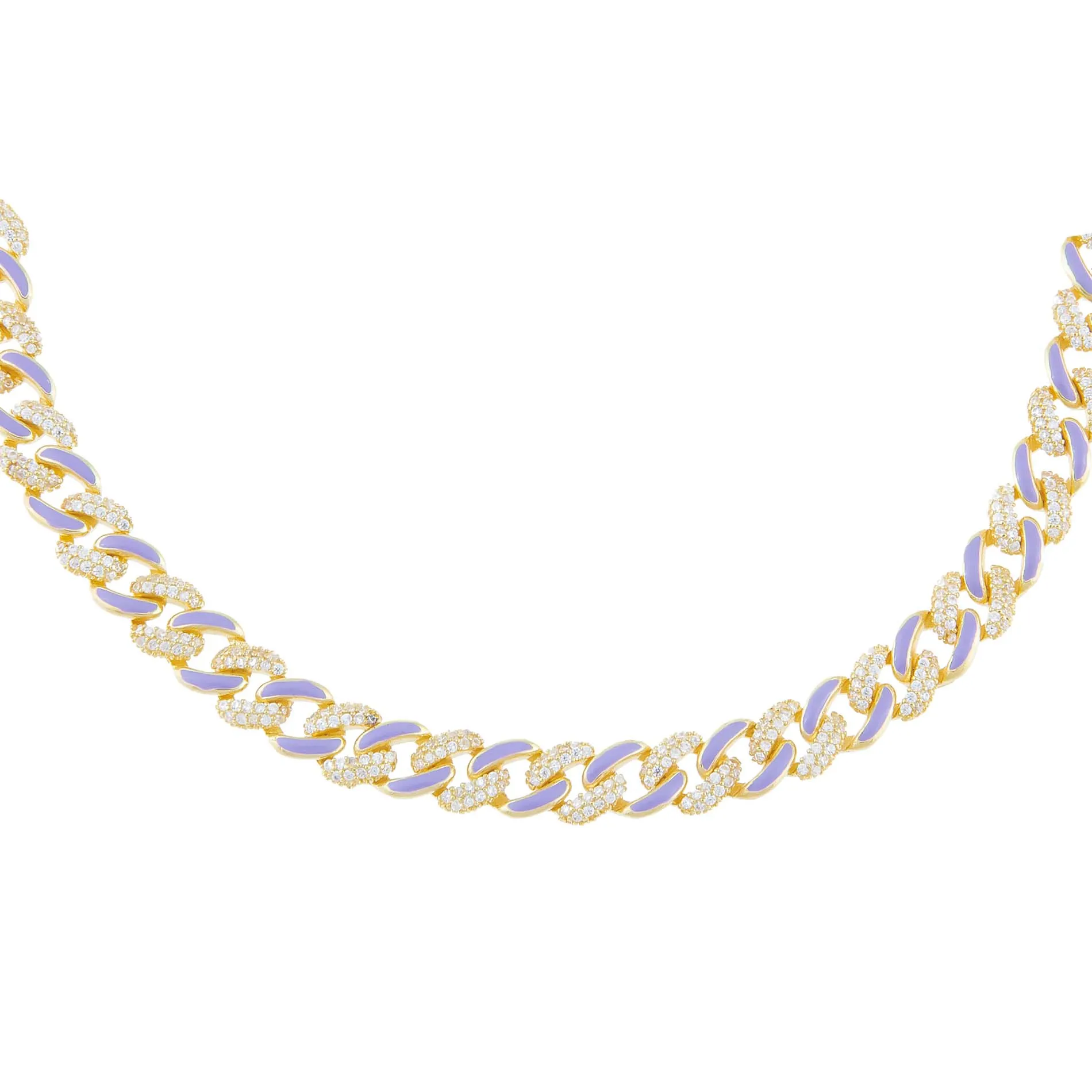 Pastel Enamel Chain Link Choker