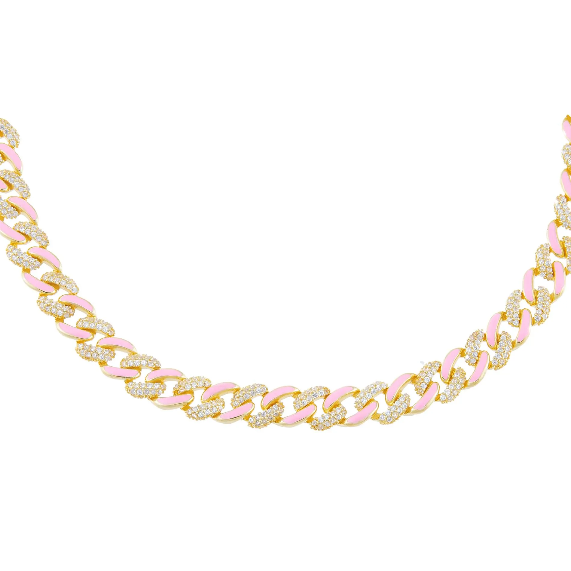 Pastel Enamel Chain Link Choker