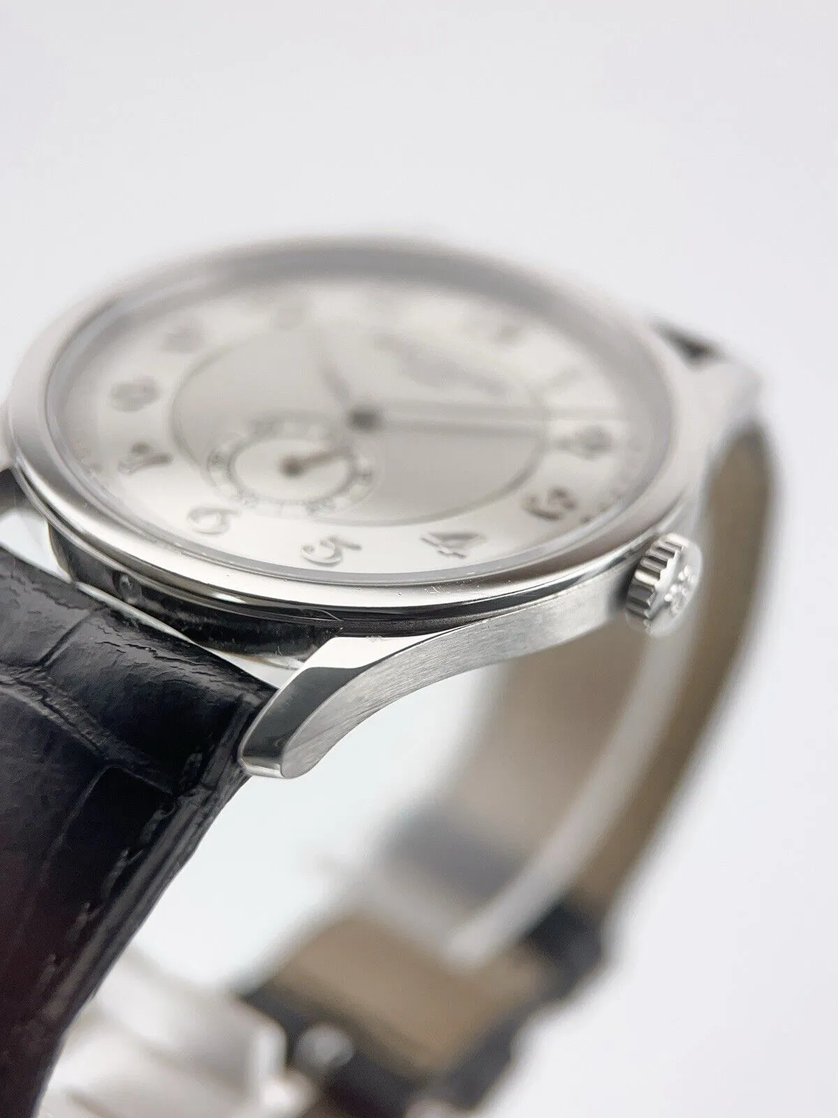 Patek Philippe Calatrava Platinum Silver Color Dial 37mm Manual Wind Mens 5196P