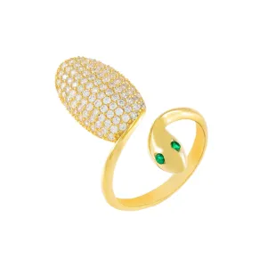 Pavé Snake Ring