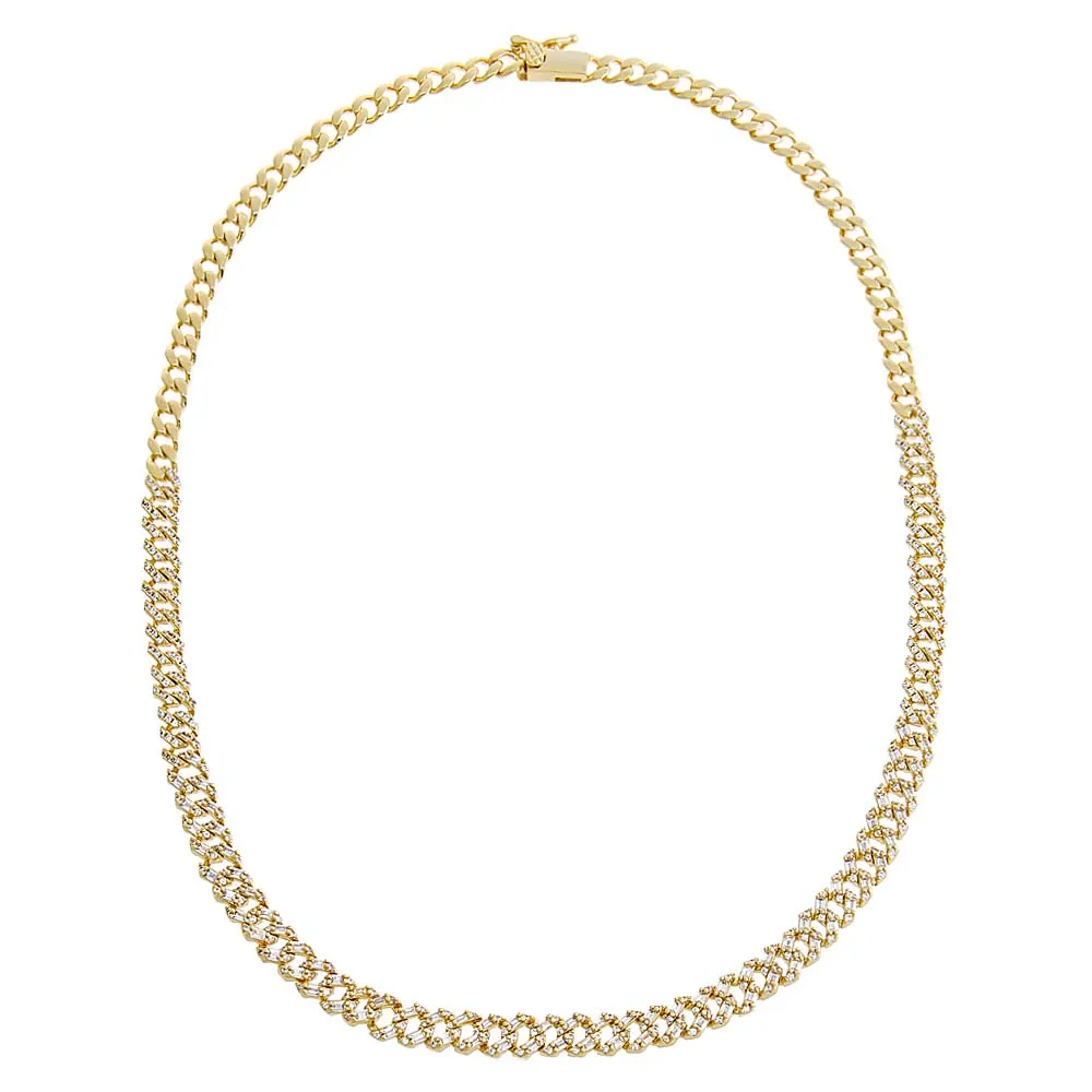 Pave Chunky Cuban Link Necklace