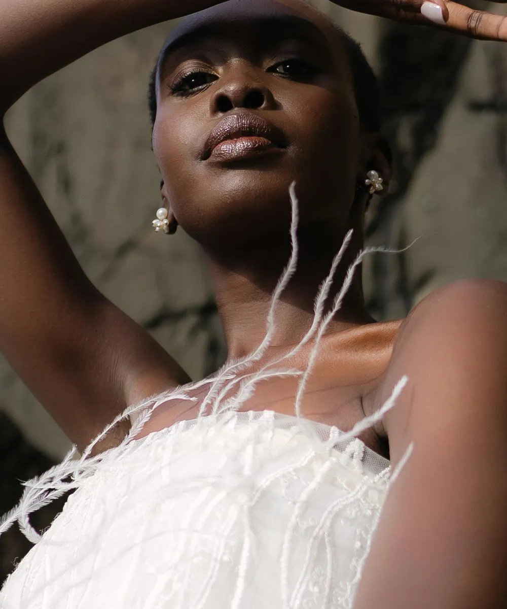 Pearl Collar Earrings