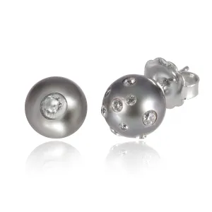 Pearl Diamond Studs