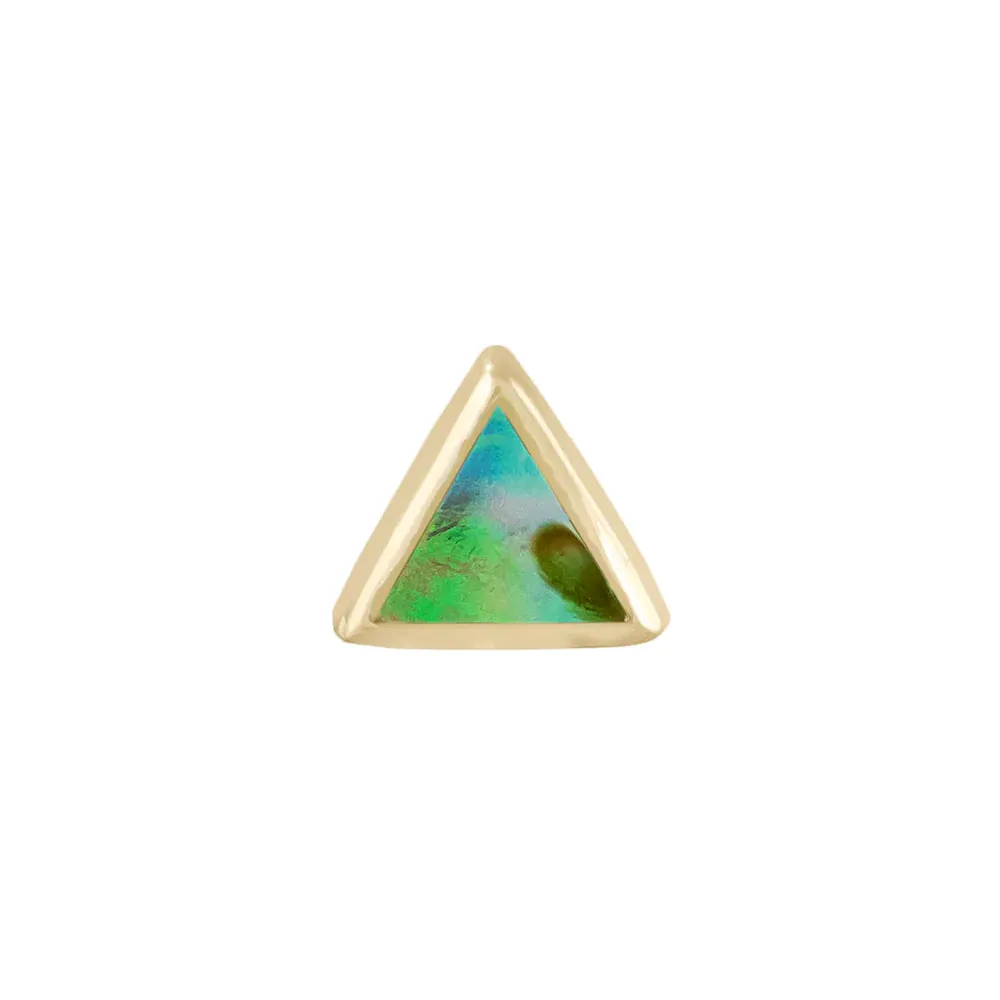 Pearl Mini Triangle Stud