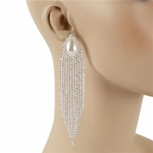 Pearl Rhinestones Earring