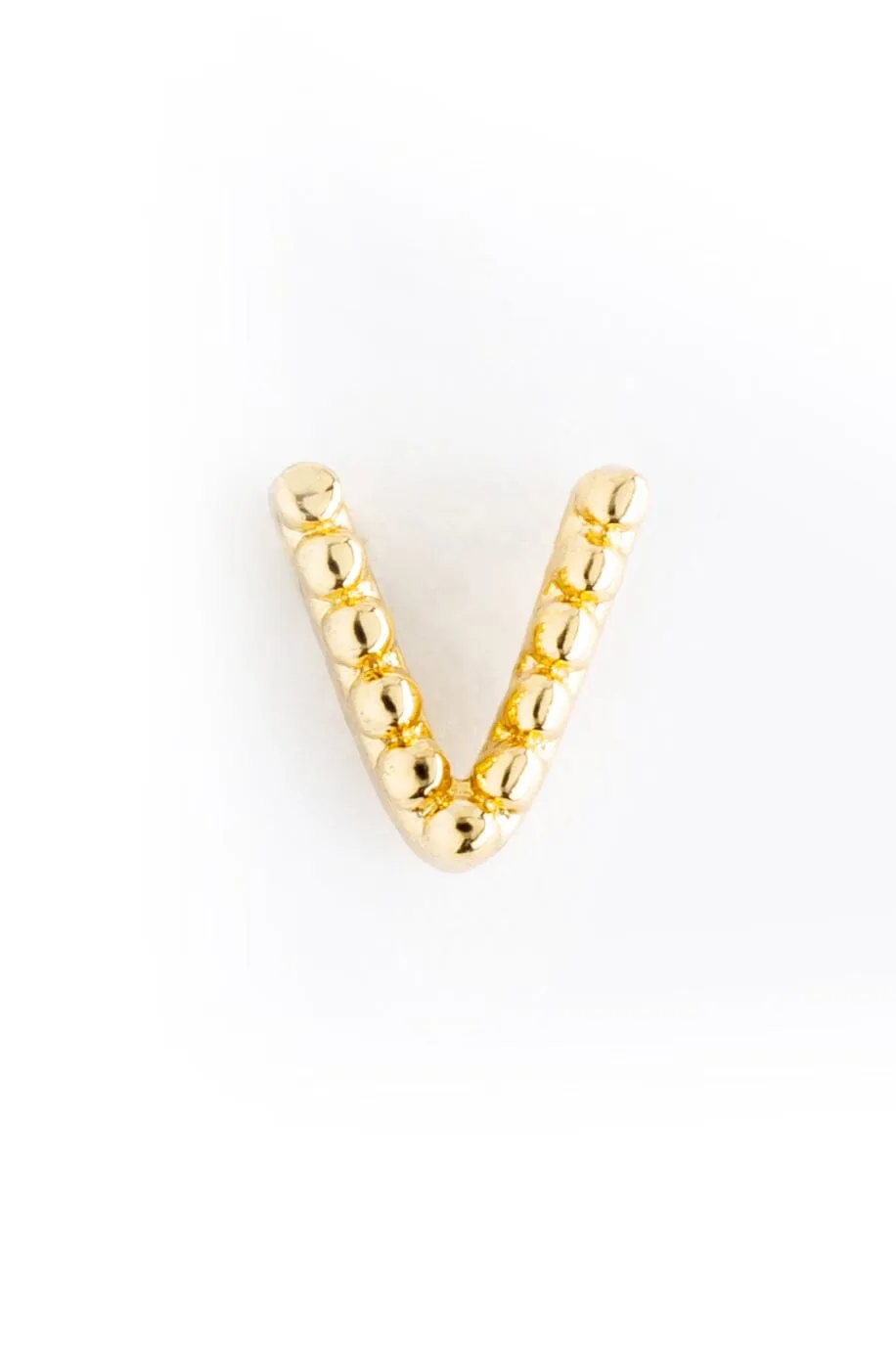 Pearl V Ball Stud Earrings