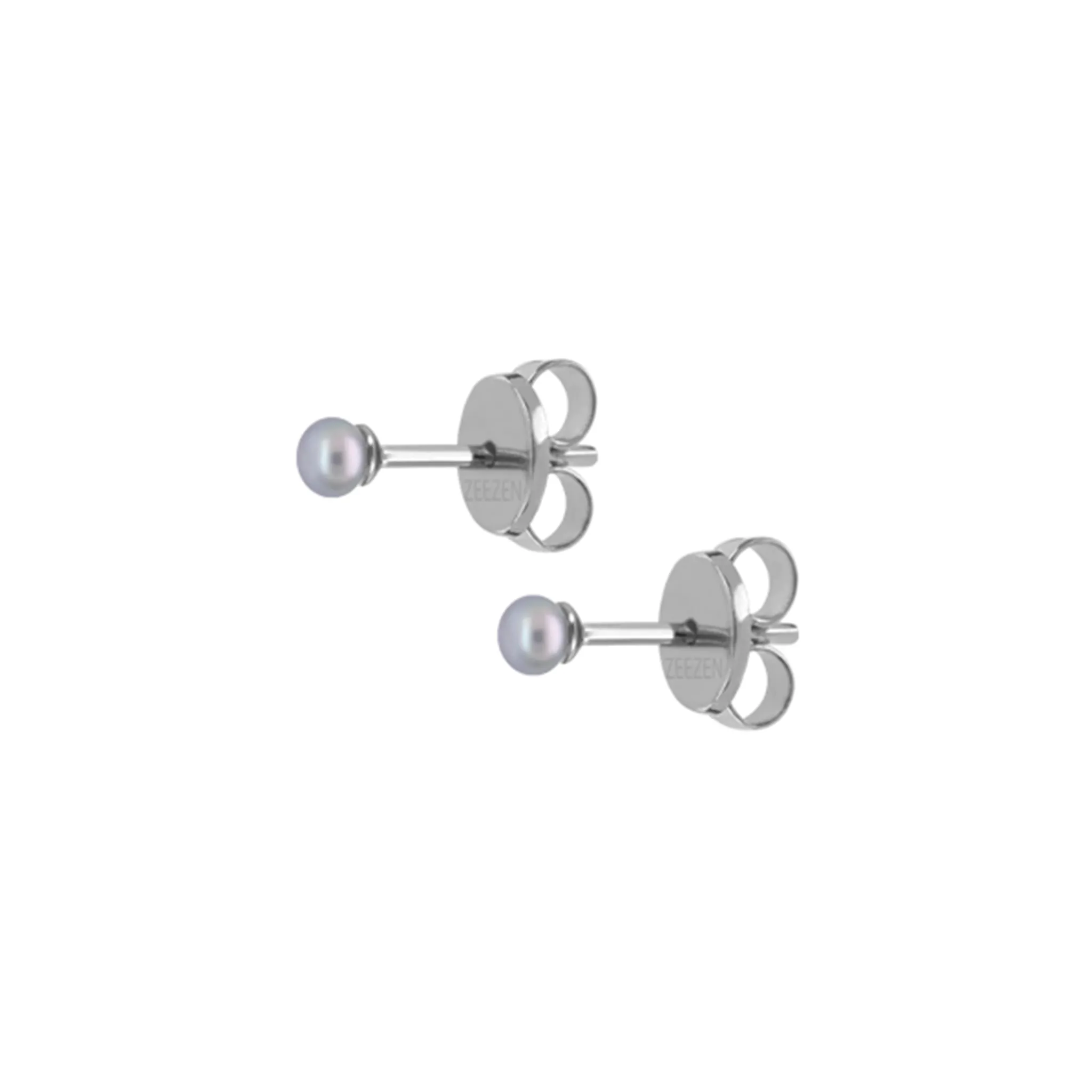 Perlulokkar - Gráarperlur 3-3.5mm