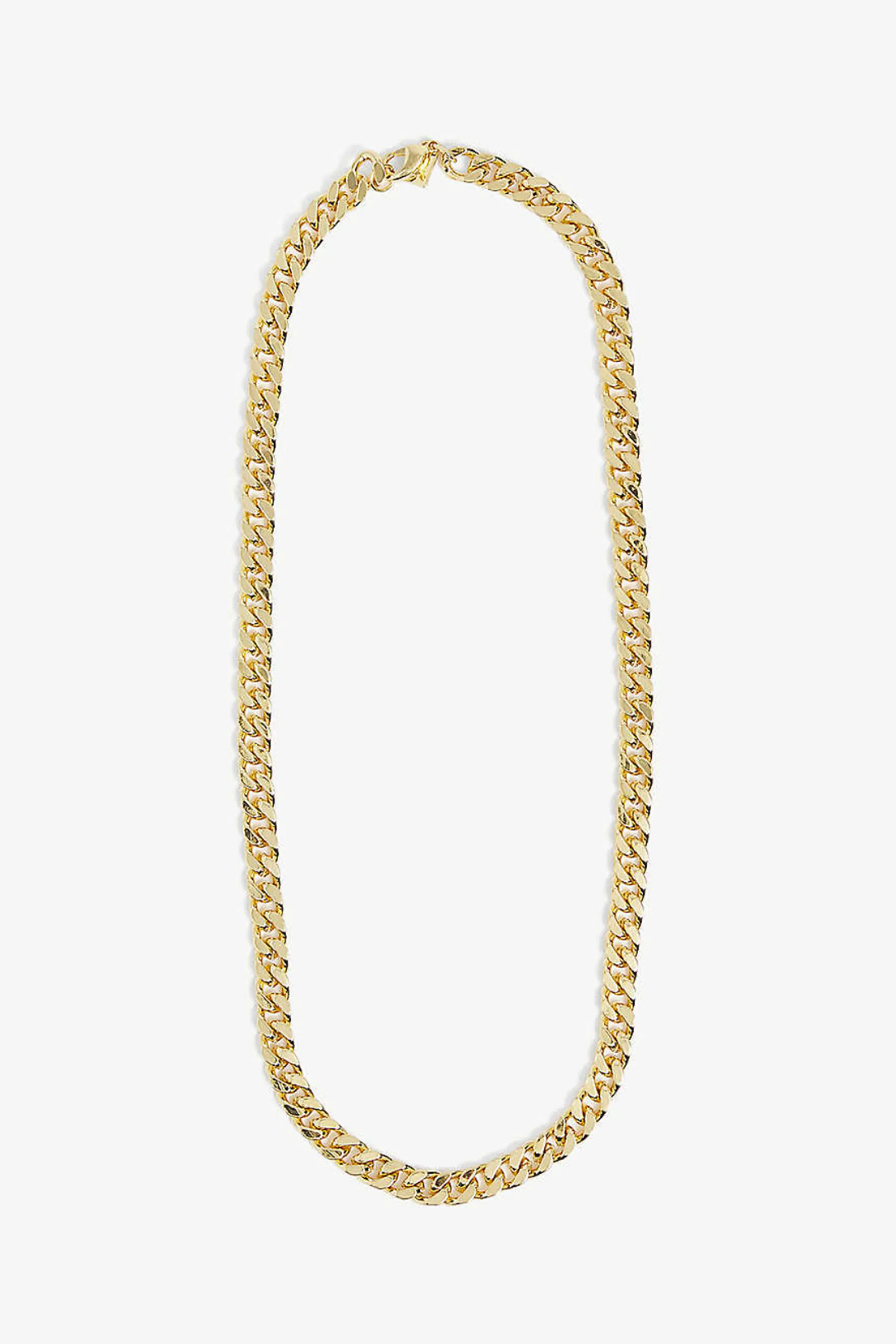 PLAIN JANE CURB CHAIN NECKLACE