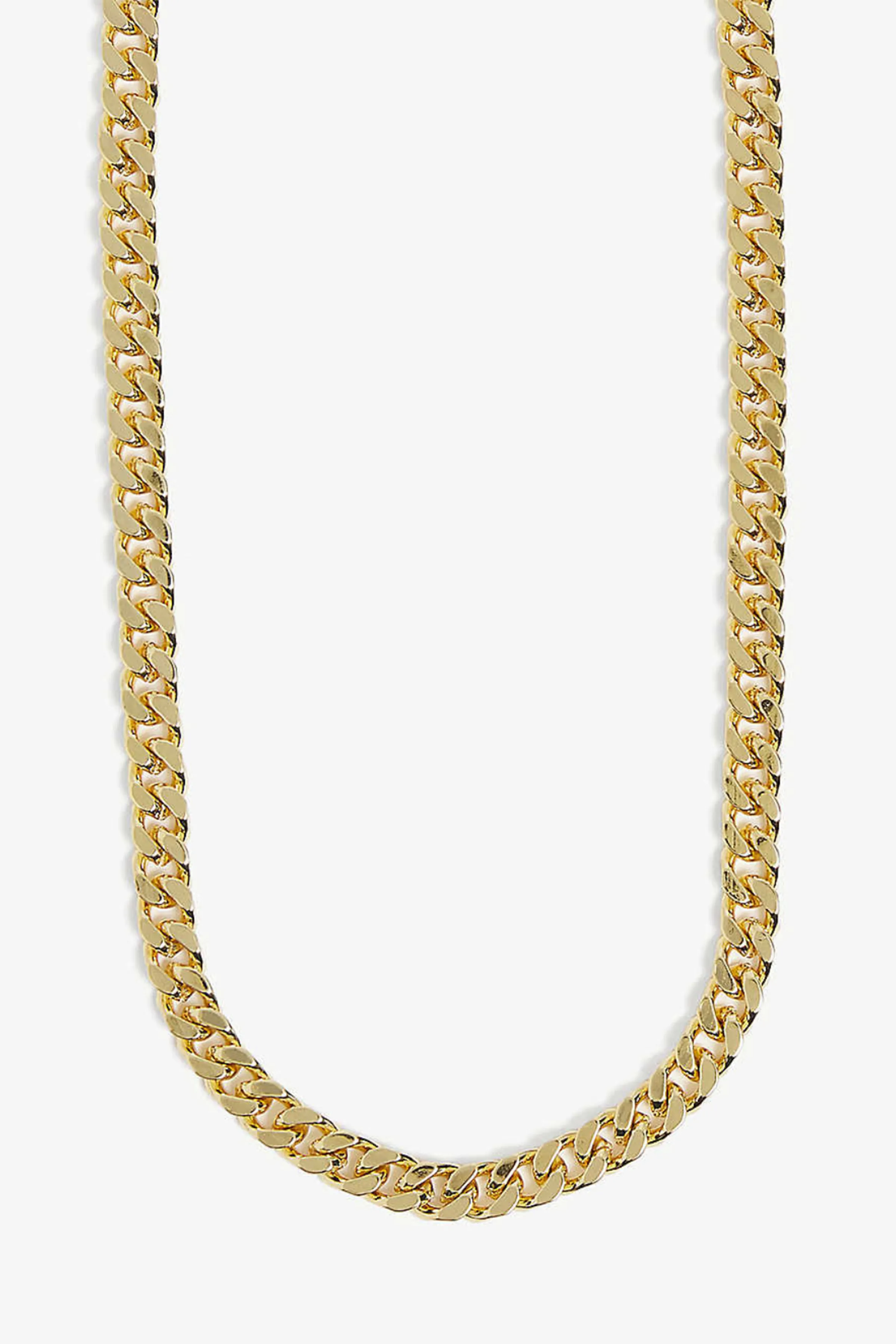 PLAIN JANE CURB CHAIN NECKLACE