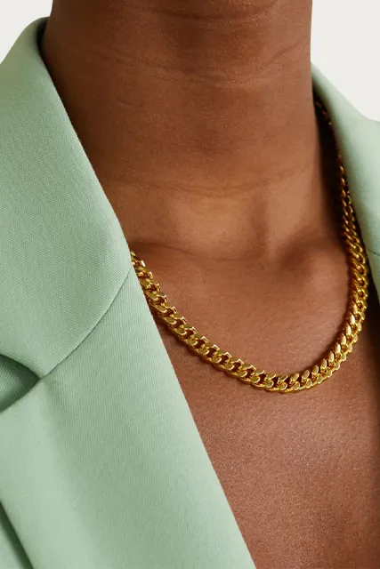PLAIN JANE CURB CHAIN NECKLACE