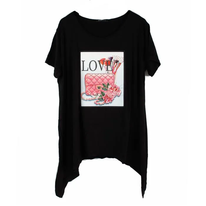 Plus LOVE Print T Shirt
